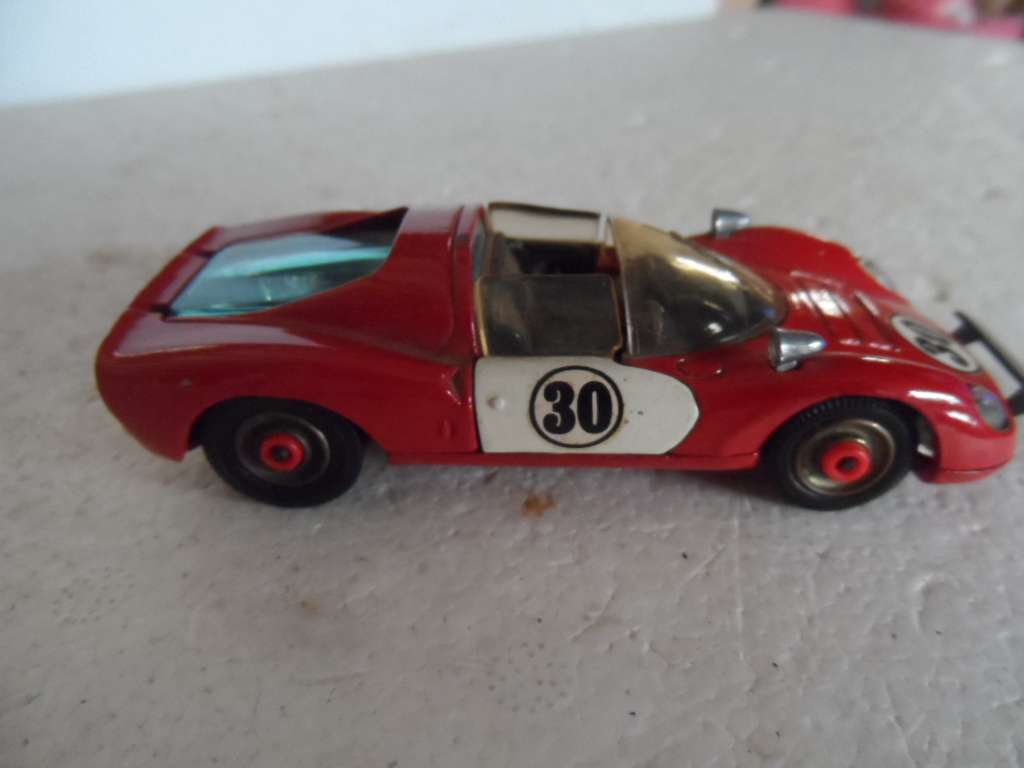 CORGI TOYS #344 Ferrari 206 Dino Sport Red Spot Wheel - Original Vintage [D24]