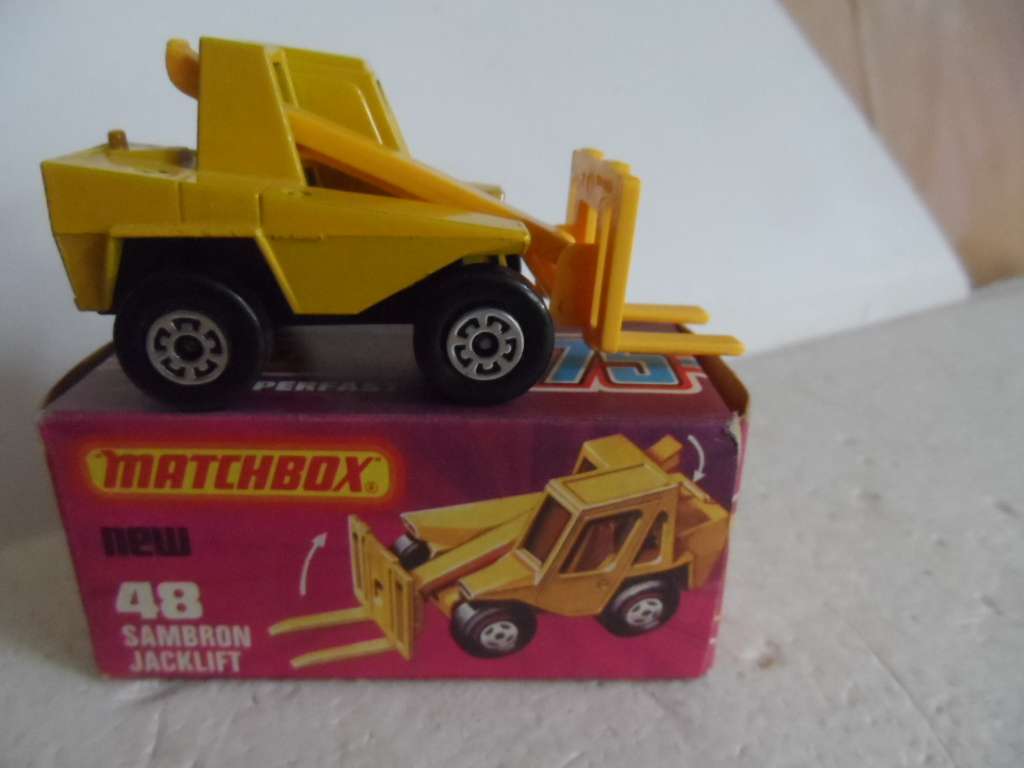 Matchbox Superfast No 48 Sambron Jacklift In Original Box -  Mint Vintage