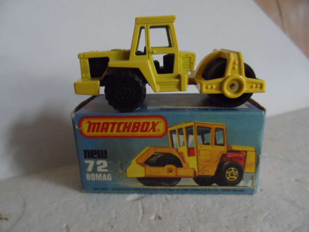 Vintage Matchbox 72 New Bomag Construction Vehicle Complete Boxed