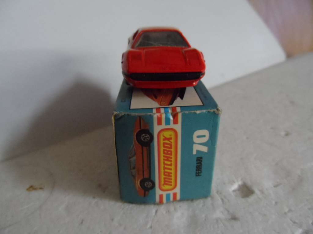 1980s Matchbox England Diecast Car Vehicle Mint & Box No 70 Red Ferrari 308 GTB