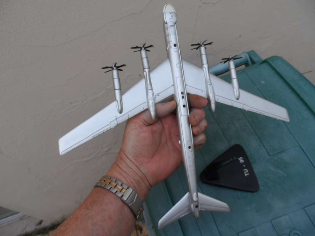 DIECAST Tupolev Tu-95 Bear Type Strategic Bomber Aircraft Model