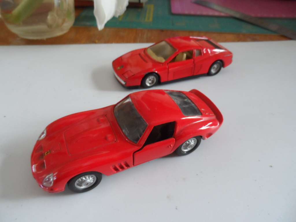 ferrari 250 gto and testarossa 1/43 scale diecast  -one bid for both  [m22]