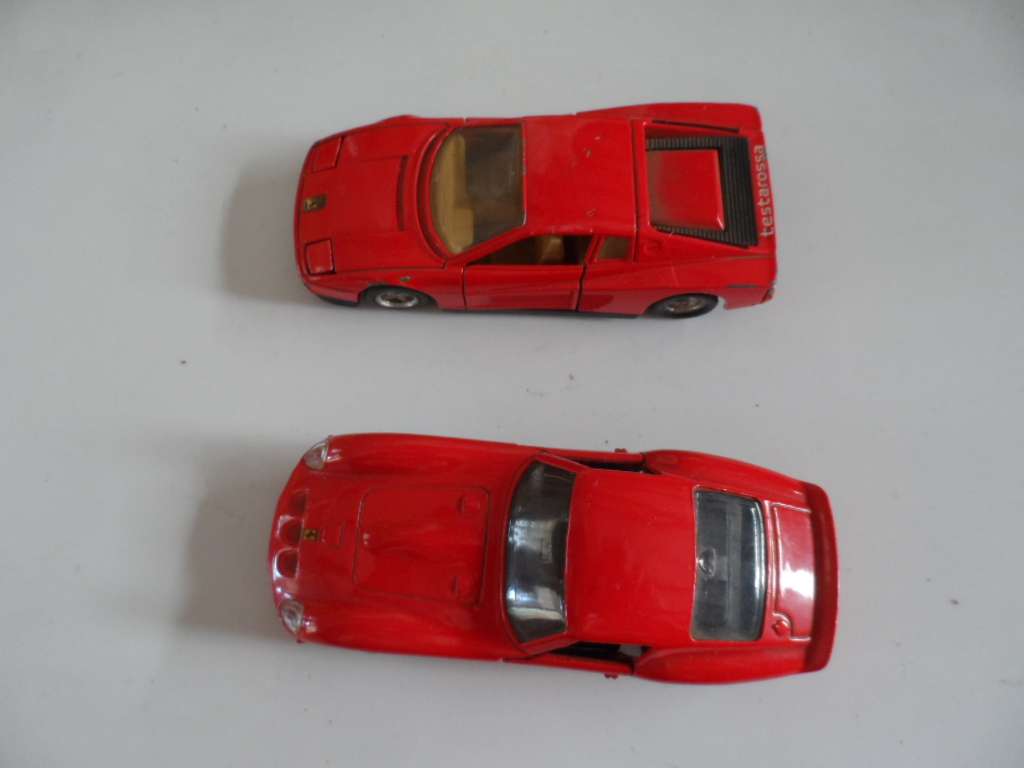 ferrari 250 gto and testarossa 1/43 scale diecast  -one bid for both  [m22]