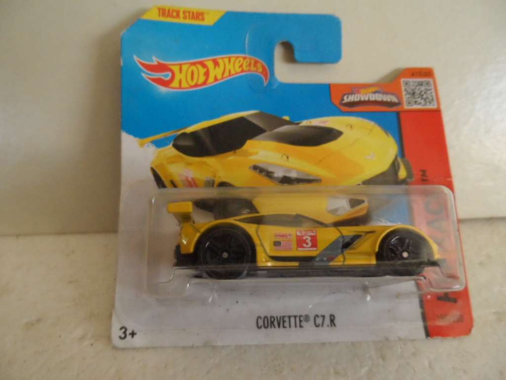 HOT WHEELS CORVETTE C7.R HW RACE #155/250 - sealrd short card- [m52]]