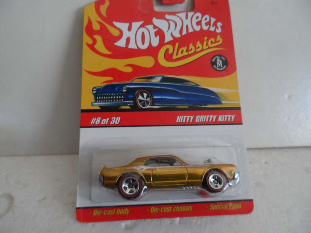 Hot Wheels Redline Classics, Nitty Gritty Kitty, Seri 3, Special Paint. Gold.-sealed long card-[m49]