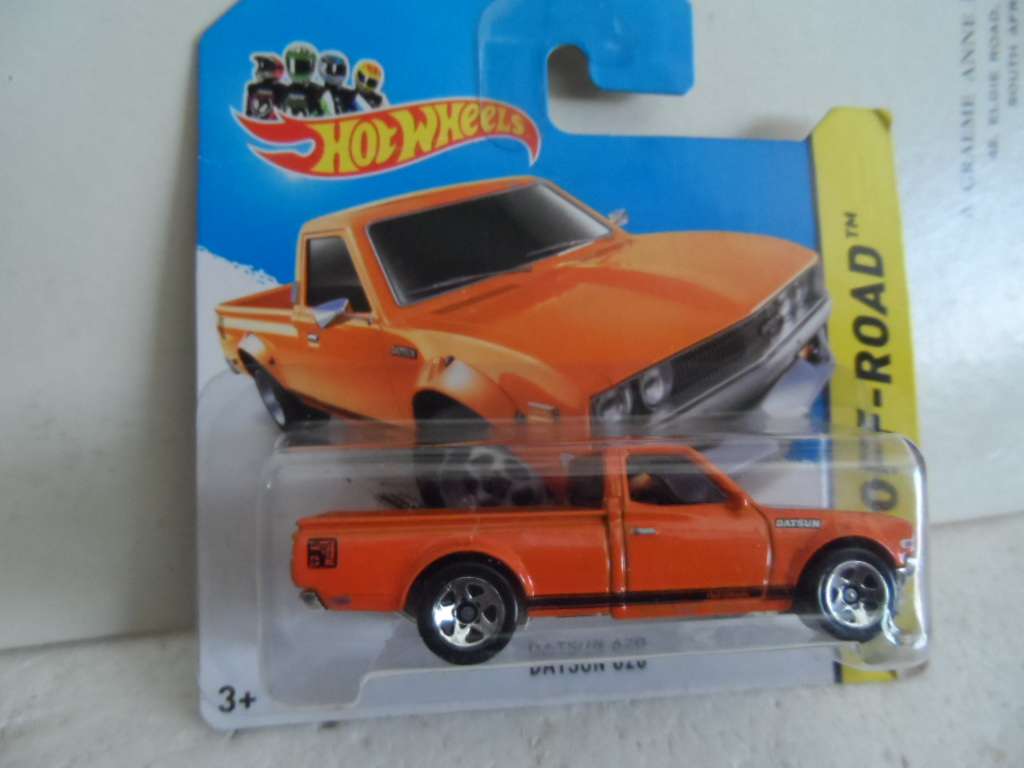 2014 Hot Wheels HW Off-Road Datsun 620 #139 Orange- sealed short card-[m49]
