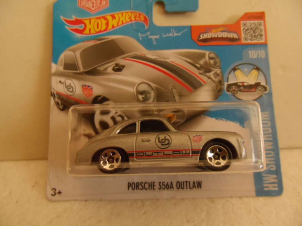 Hot Wheels Showroom 10/10 Silver Porsche 356A Outlaw Magnus Walker - sealed short card- [m53]