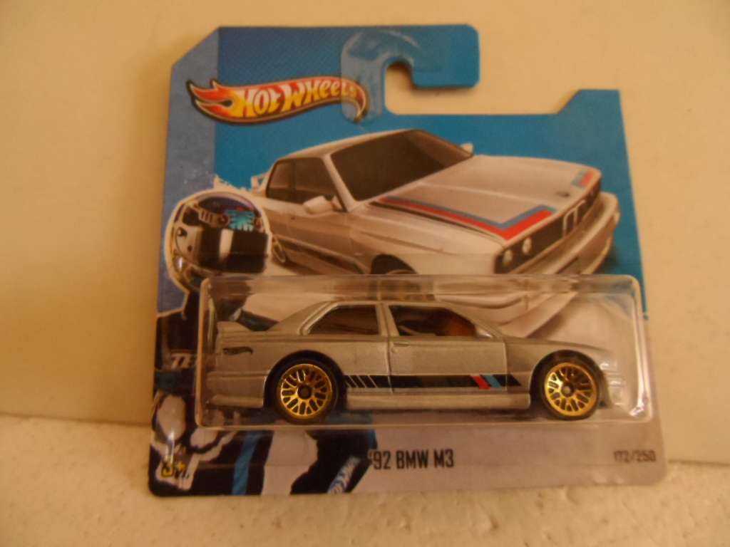 Hot Wheels 2013 Mainline 172/250 92 BMW M3 E30 HW Showroom Grey -sealed short card-[m47]