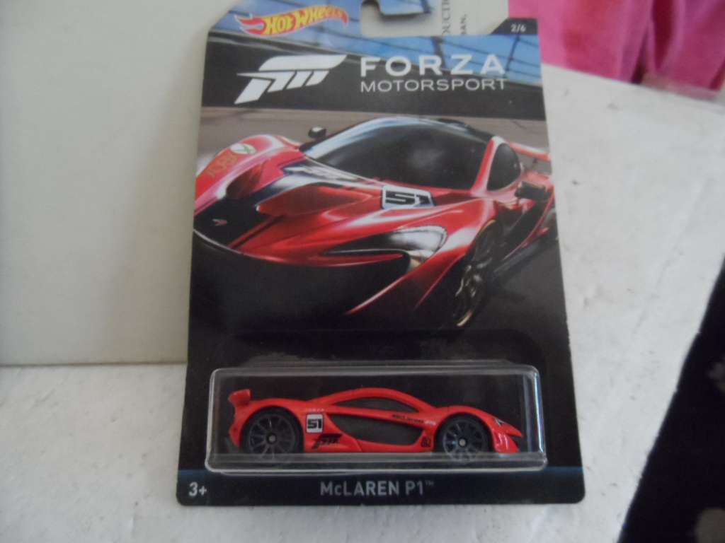 Hot Wheels Forza Motorsport McLaren P1 2017 Red-sealed long card- [m57]