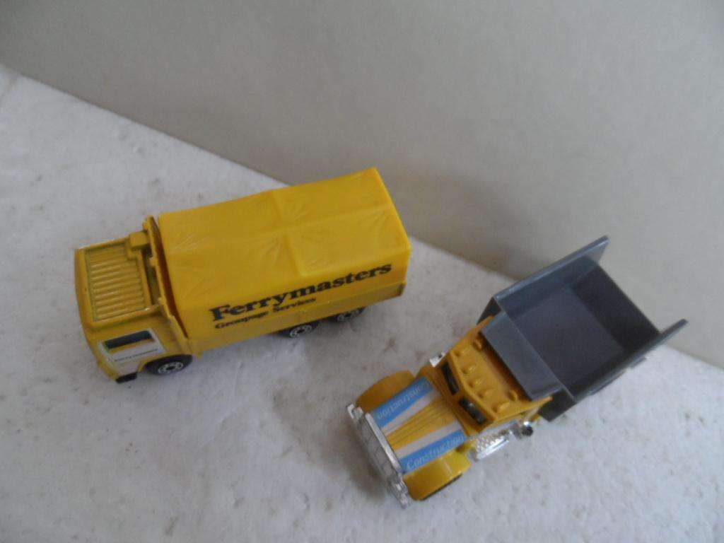 matchbox  tipper with unknown  closed truck-1 bid for both-