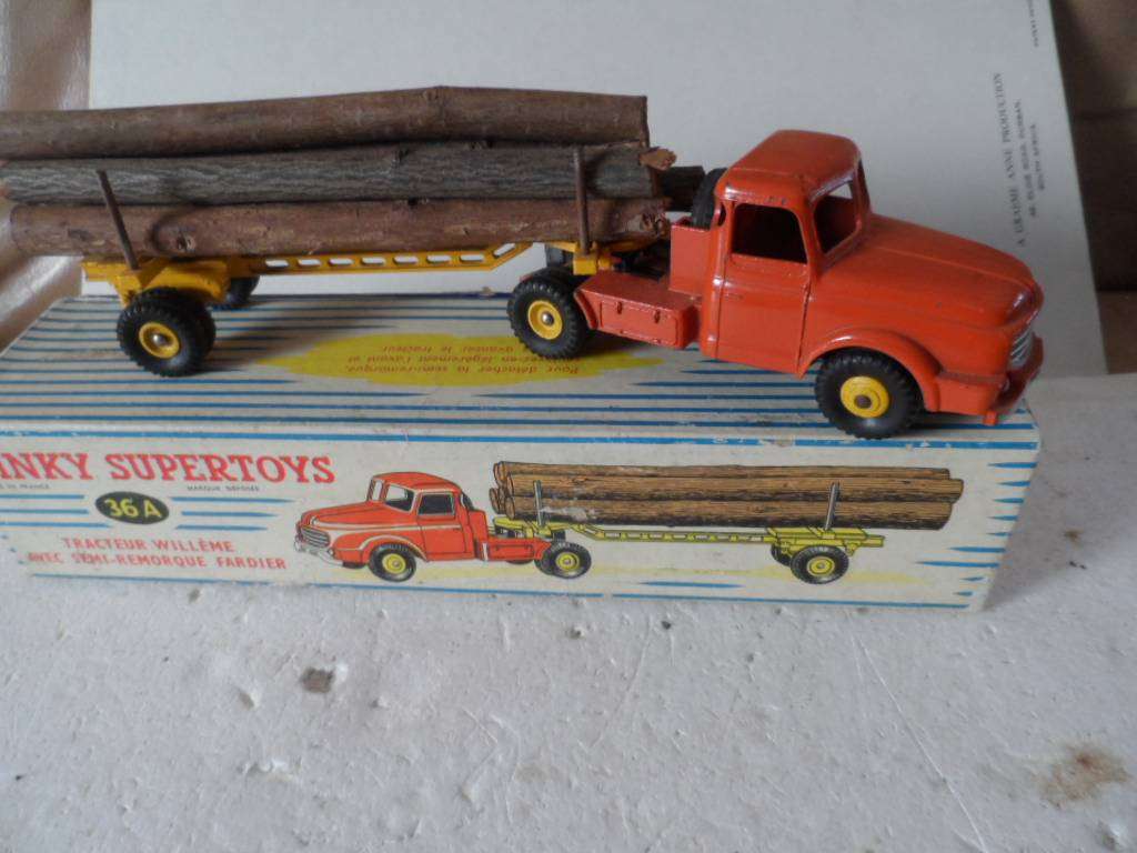 Vieux Tracteur Dinky Toys 36A – Willième Fardier – Boîte D'Origine – Collection