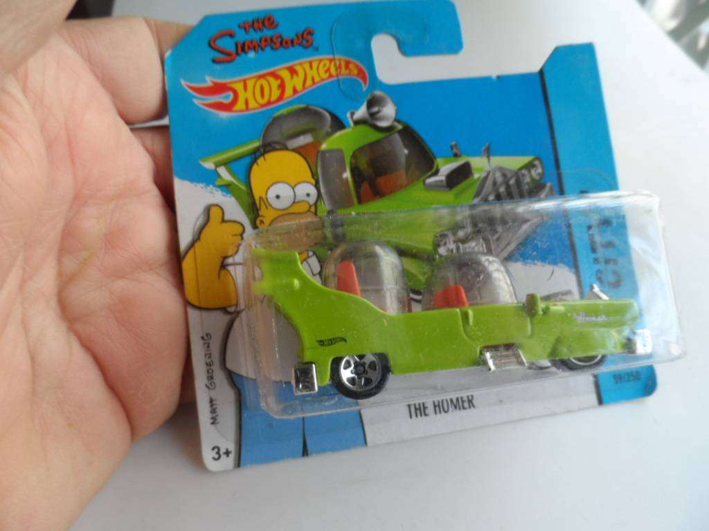 Hot Wheels The Simpsons The Homer - Green-sealed short Card - [m37]