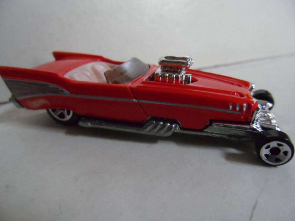 Hot Wheels 1957 Chevy Roadster Drag Car.  '01 First Editions   --loose