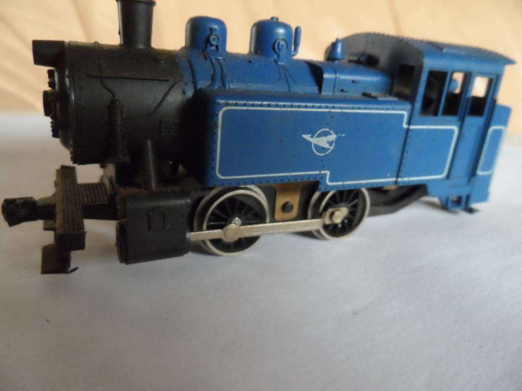 Vintage Lima SAR blue train steam loco   [ho2]