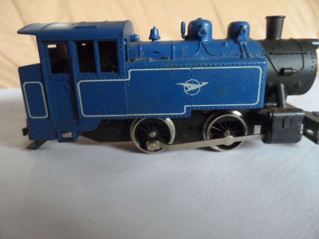 Vintage Lima SAR blue train steam loco   [ho2]