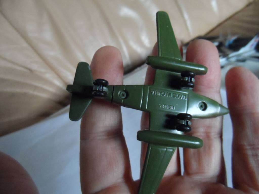 Vintage diecast german twin engine jet fighter   [m45]
