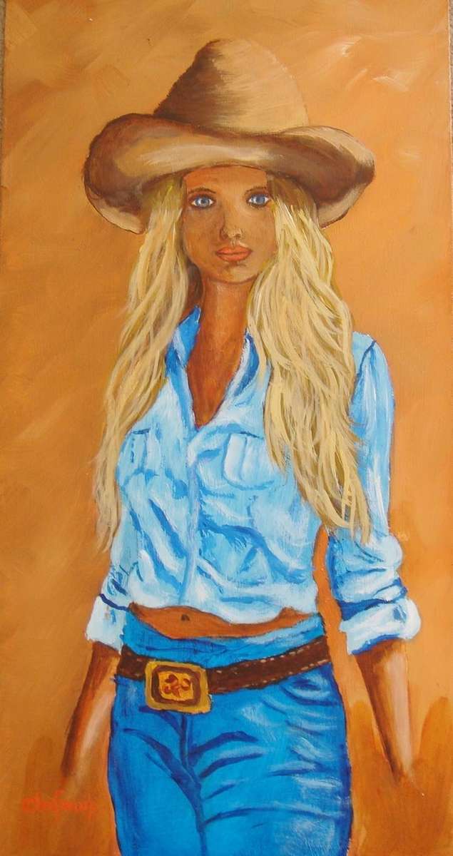 "ANNIE"`  - BEAUTIFUL UNFRAMED - OIL  - by C, LEEFERINK!  - Size 500mm x 250mm