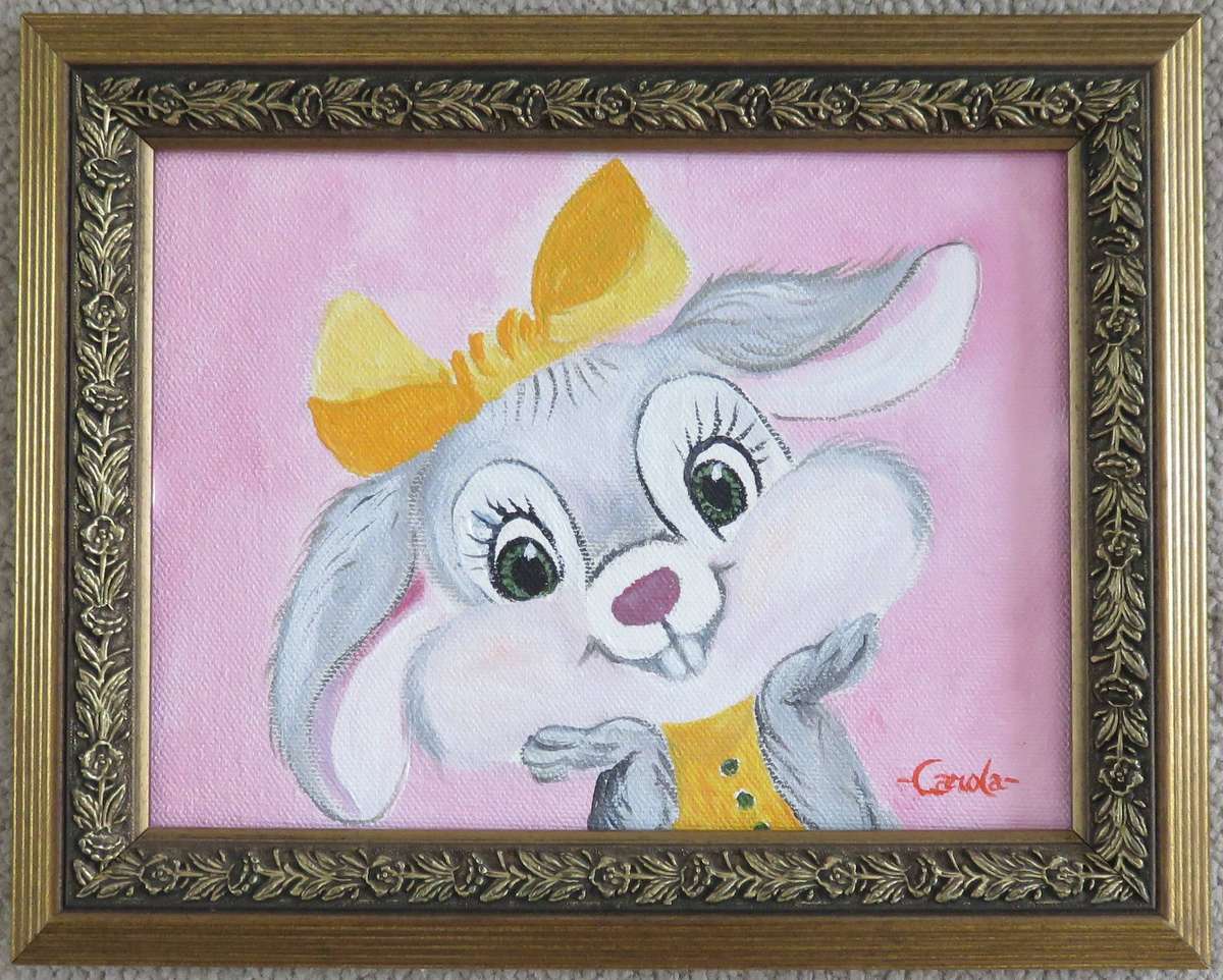 FOR THE KIDS ROOM  - Framed  -   Painted by  Carola  -  Size 250mm X 200mm