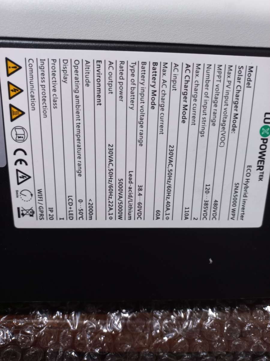 LUXPOWER  5KW INVERTER 48V