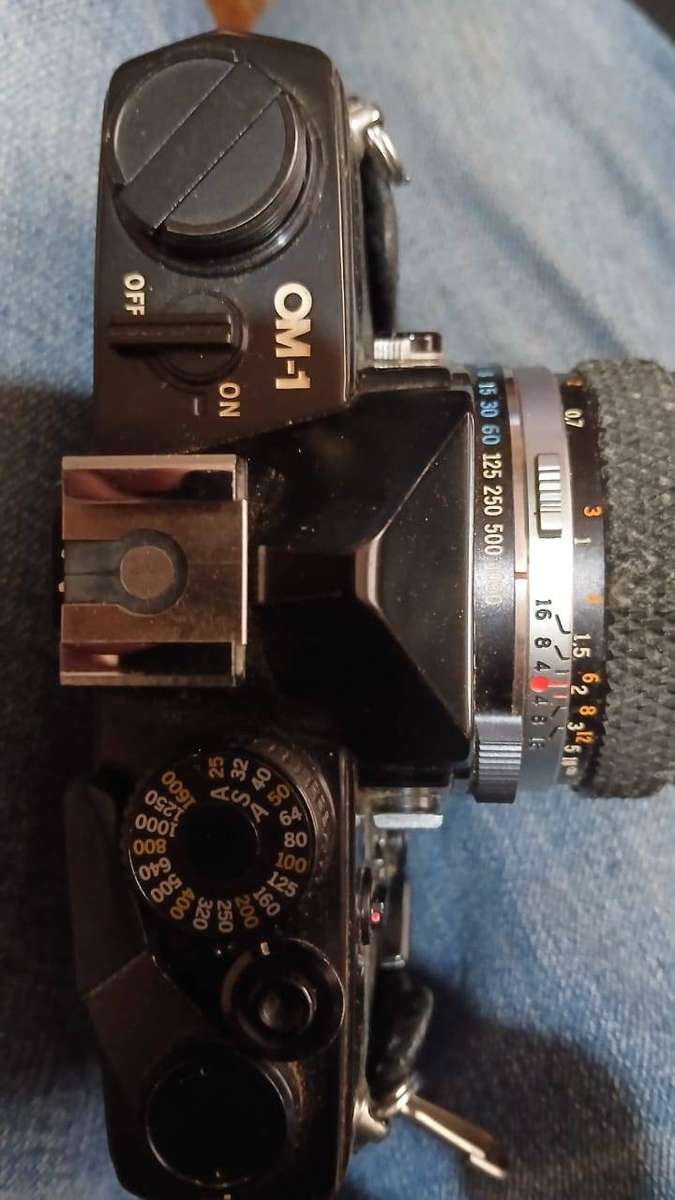 Olympus OM-1 35mm Film Camera with Tamron 55mm Lens