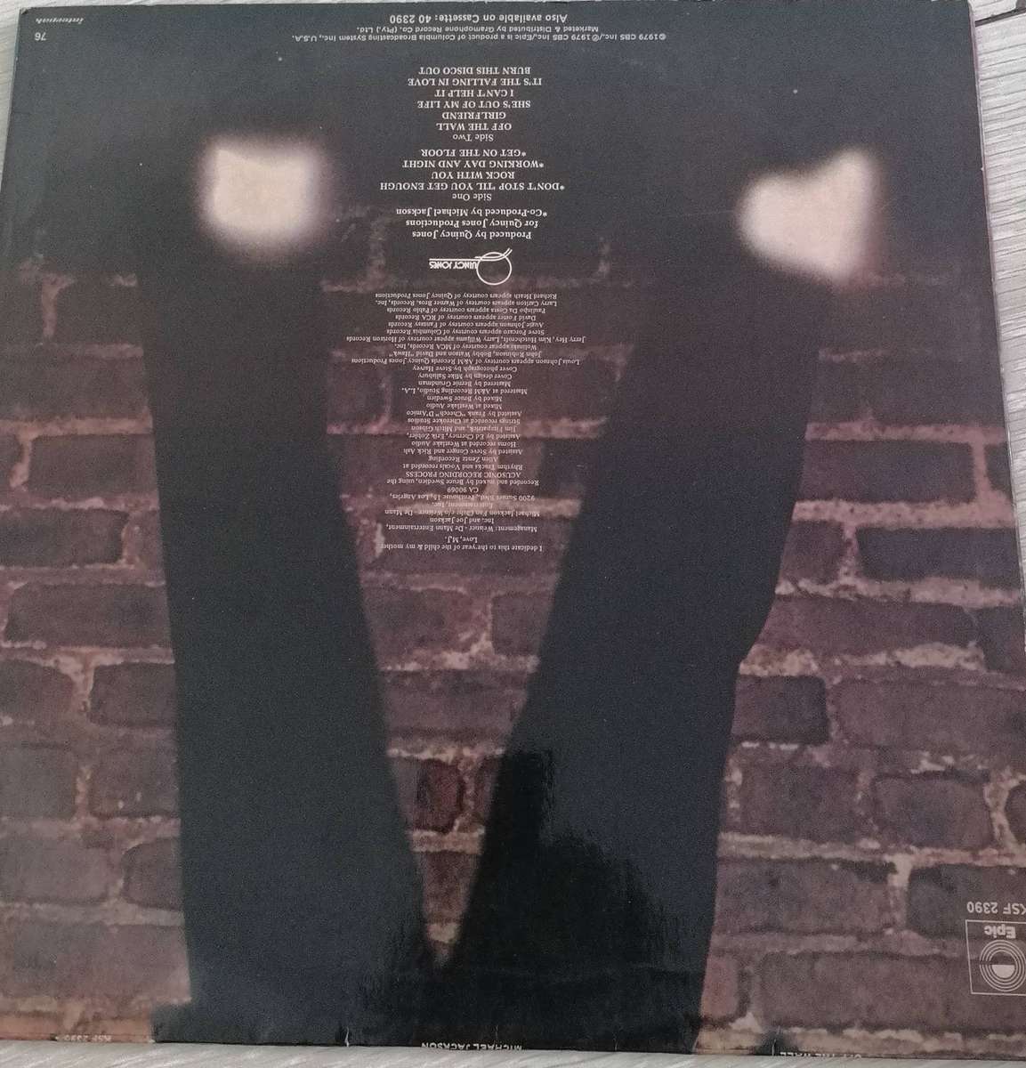 Michael Jackson Off The Wall LP