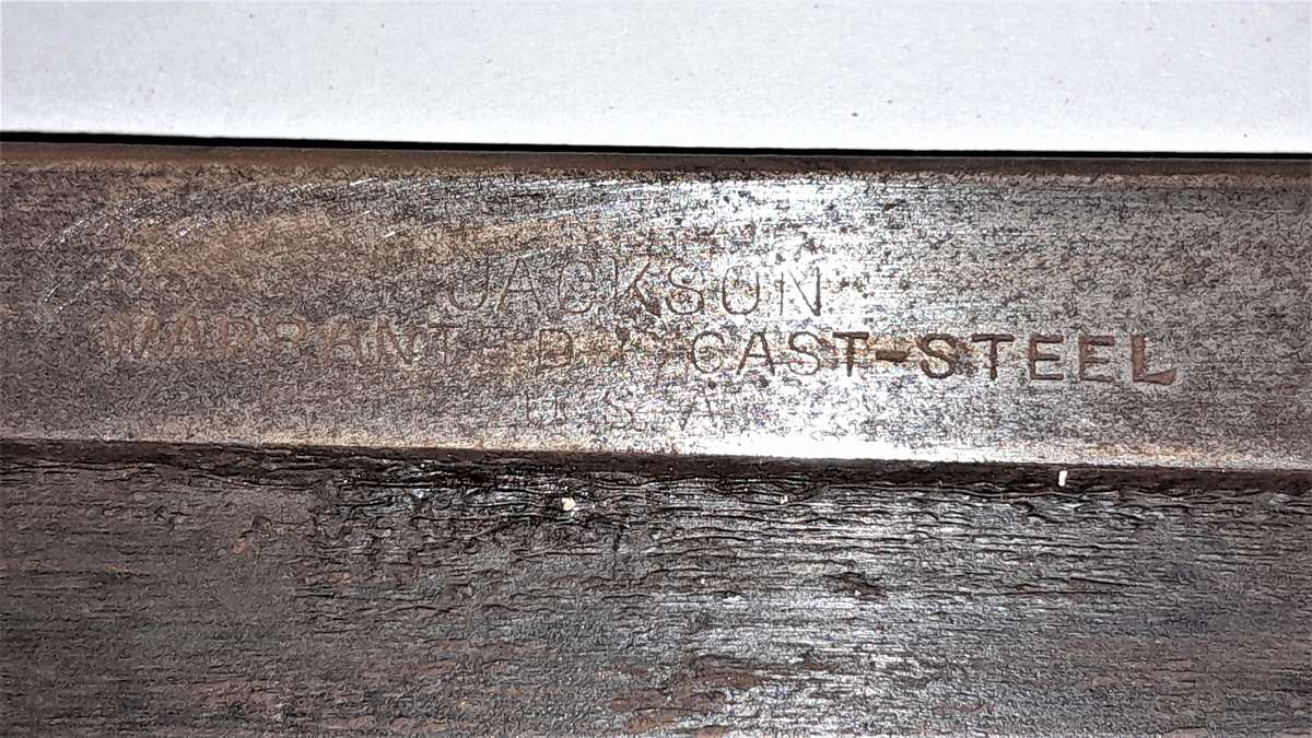 Collectable vintage Jackson (by Disston} Tenon/Backsaw - Steel Spine with Visible Etching - see pics