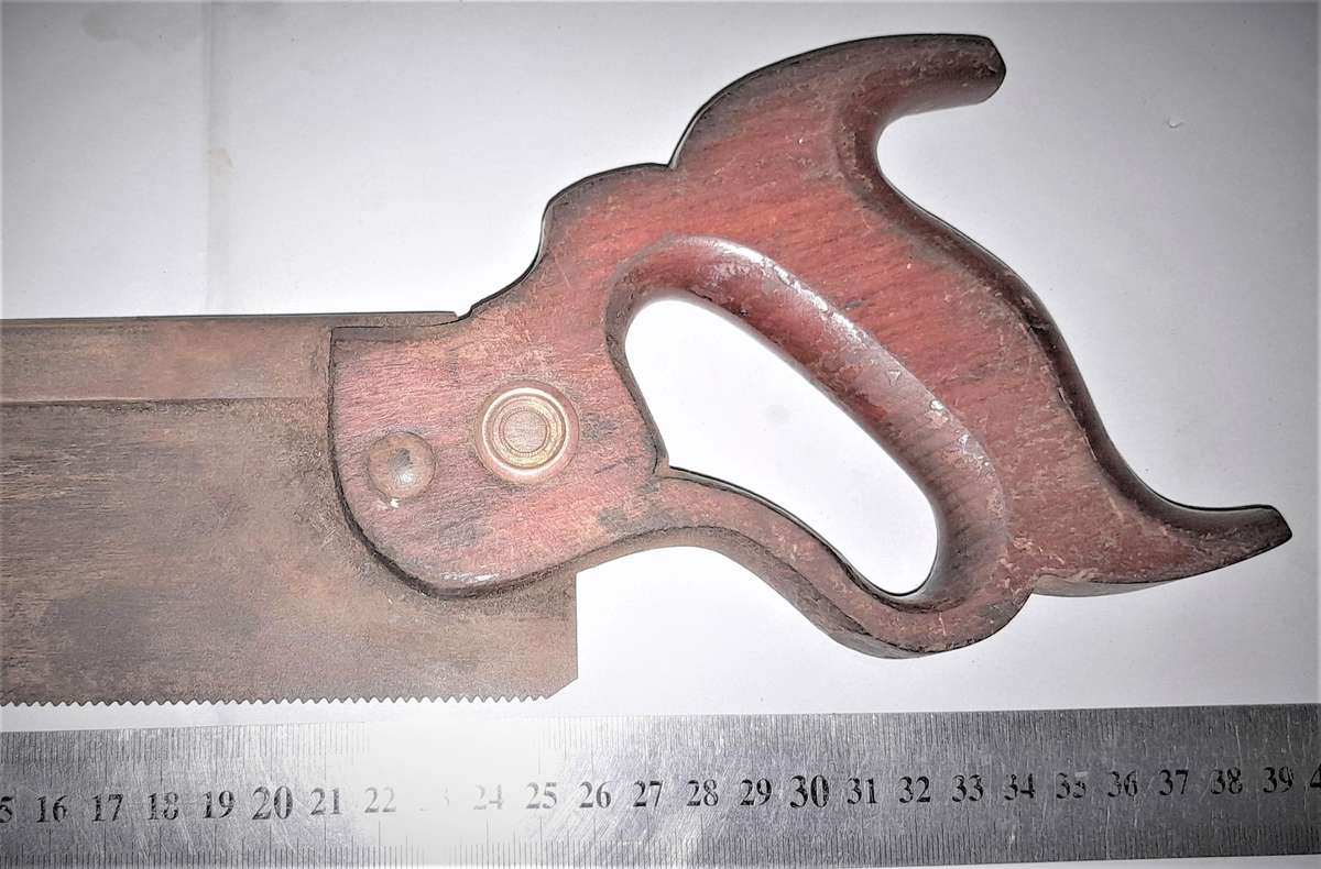 Collectable vintage Jackson (by Disston} Tenon/Backsaw - Steel Spine with Visible Etching - see pics