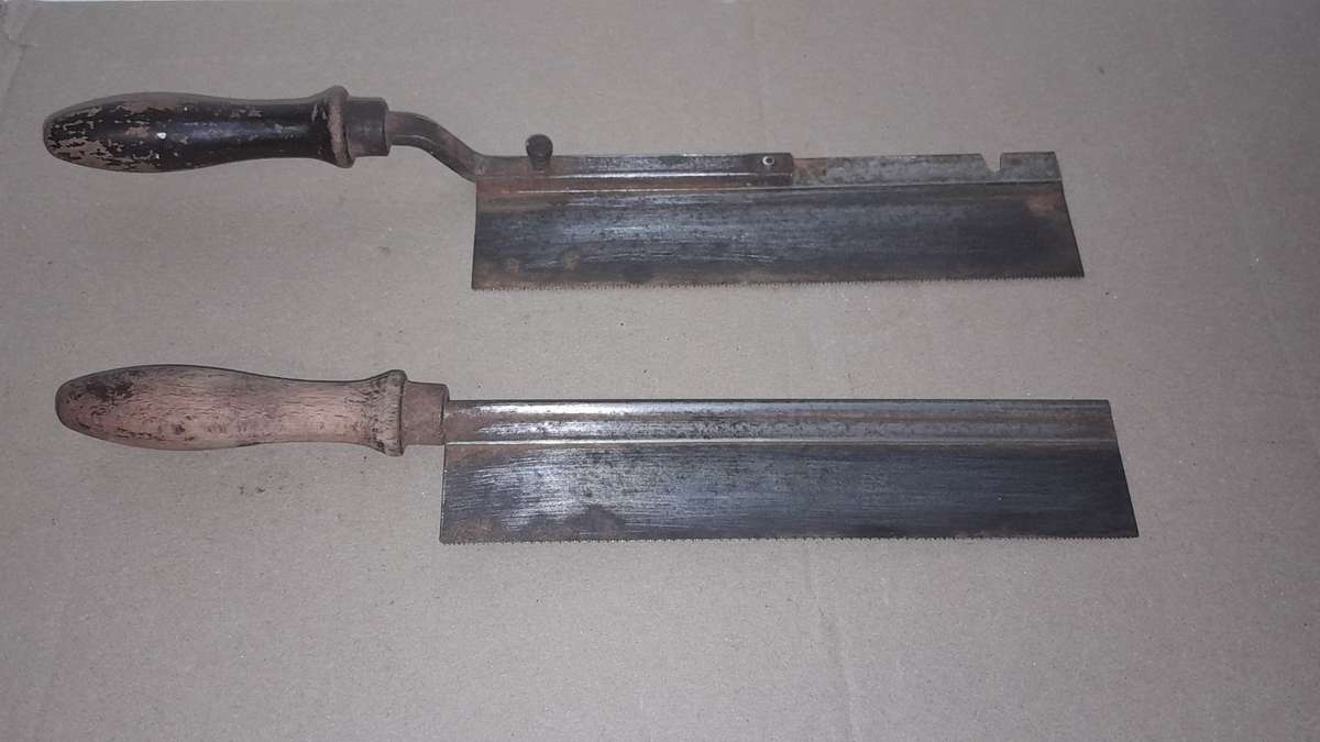 2 Dove tail saws - 1 left/right reversible & another
