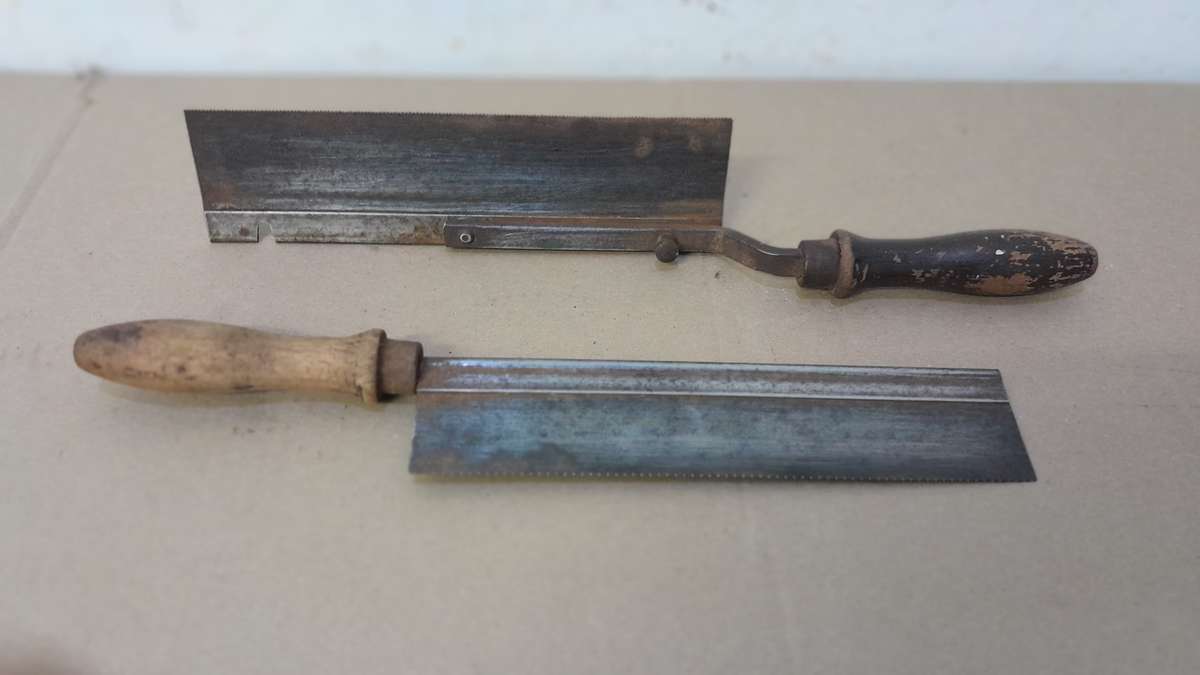 2 Dove tail saws - 1 left/right reversible & another