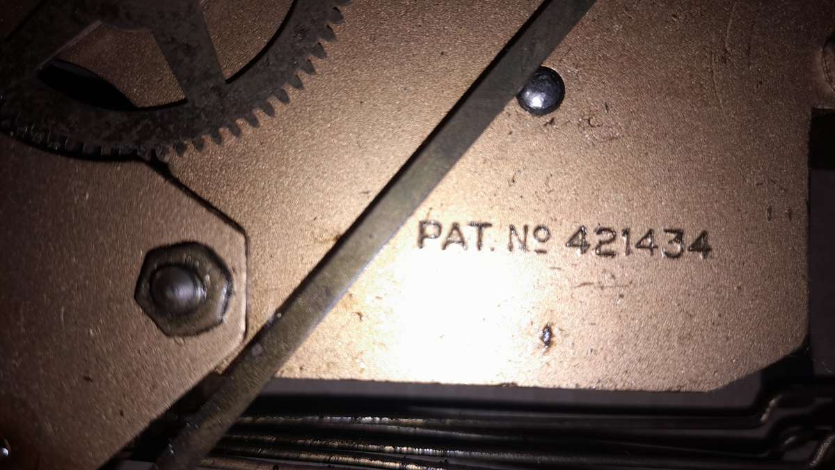 Enfield Westminister chime movement Pat No 421434 - Complete for restoration  - see pics