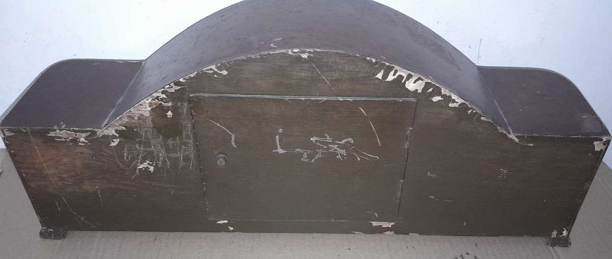 Mantle clock housing with dial & glass only - as per pics