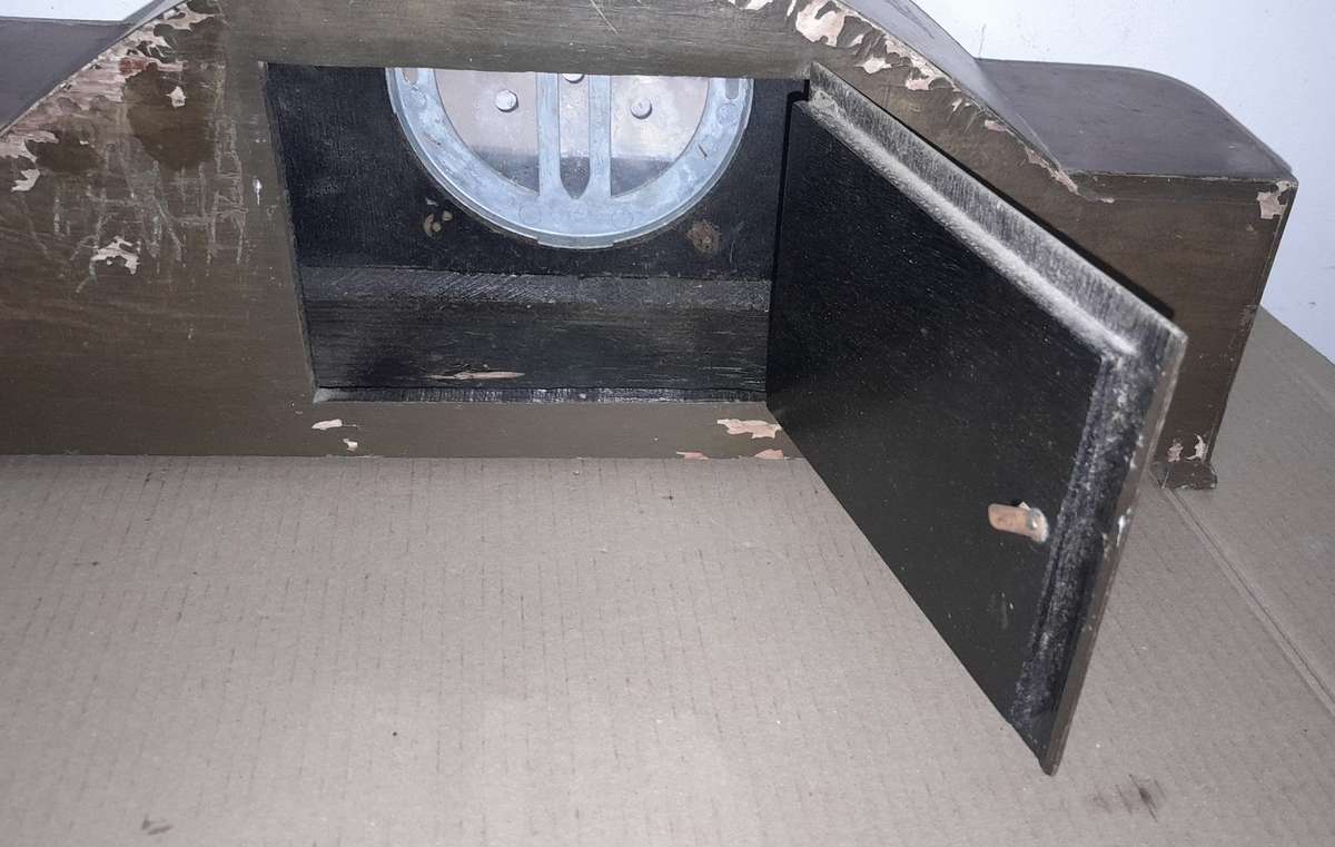 Mantle clock housing with dial & glass only - as per pics