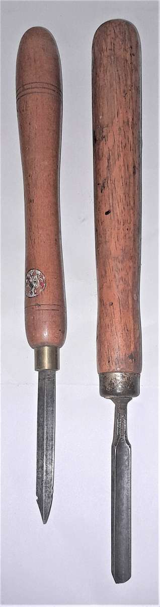 2 Wood Turning Lathe Chsels as per pictures