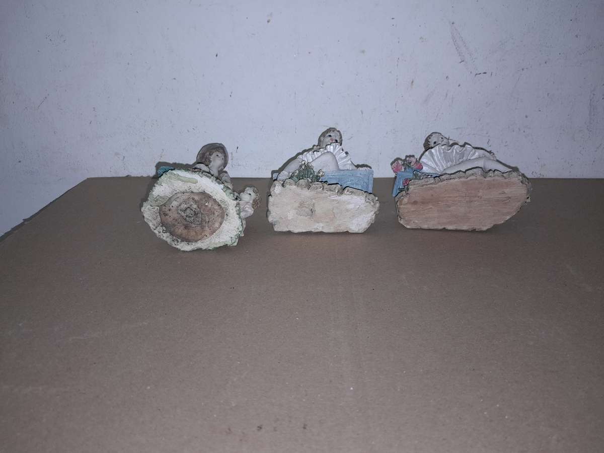 3 Figurines - H12 &14cm - for garden? -  as per pictures