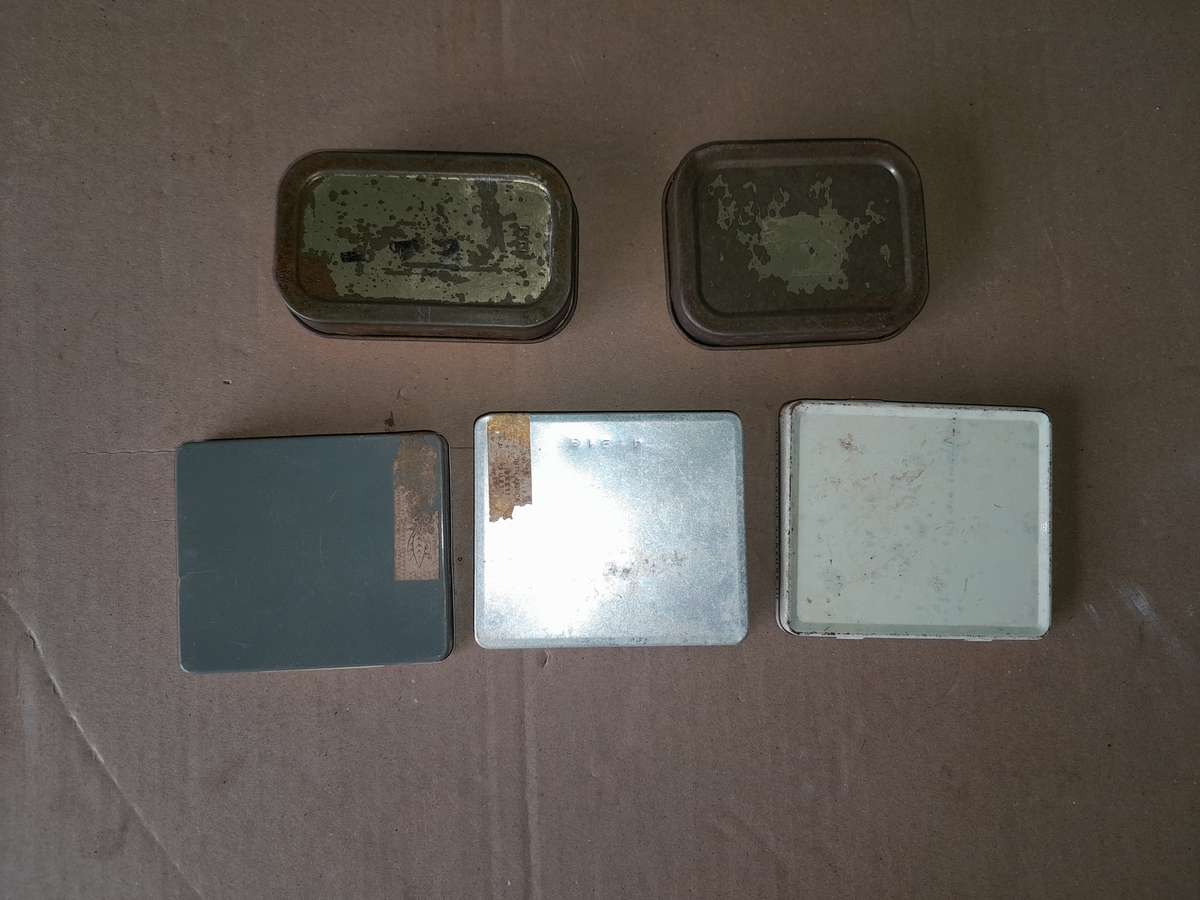 5 Vintage Tabacco Tins - Dunhill, Erinmore, Sobraine, Marcovitch & Andante