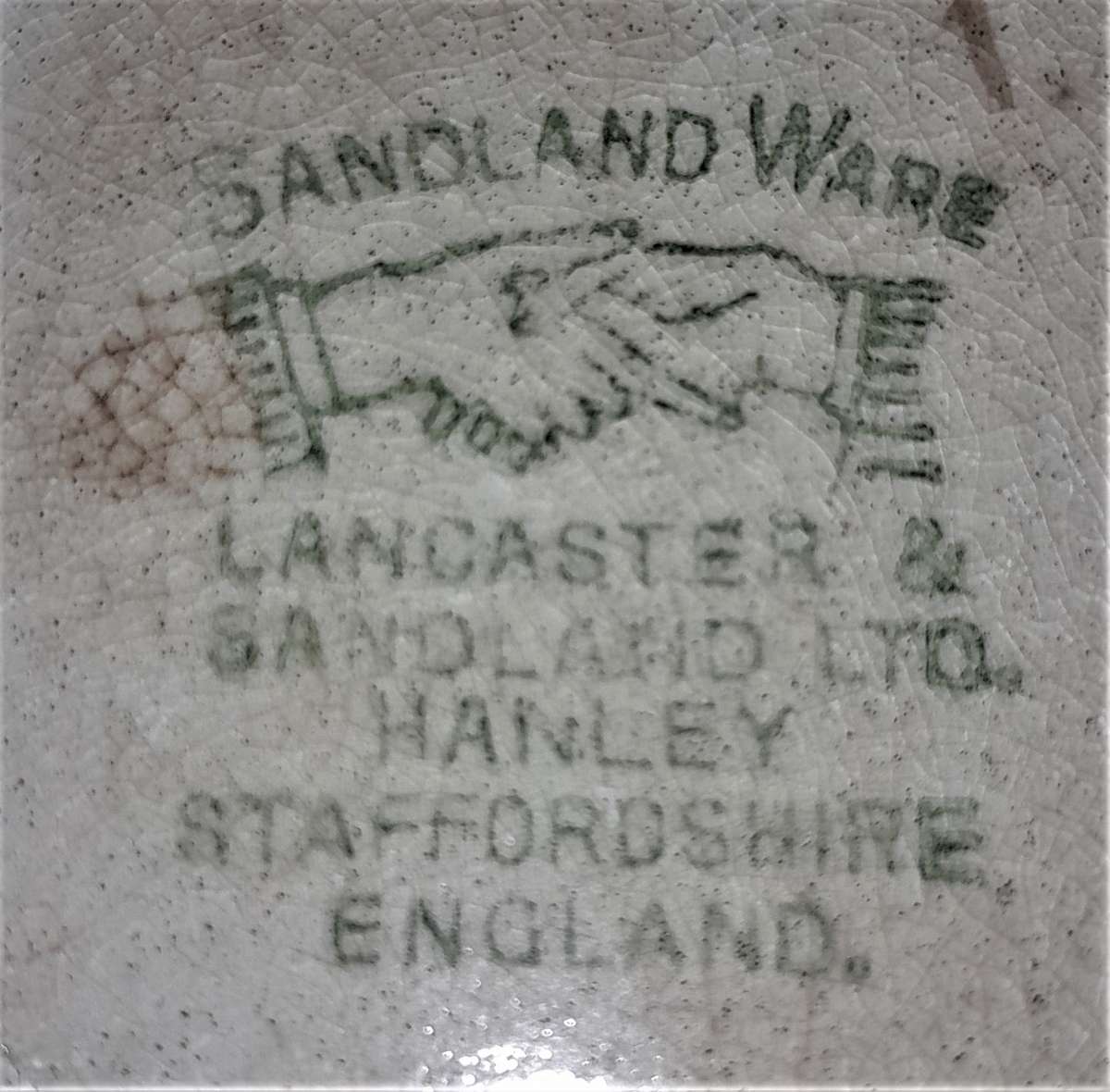 Vintage Sandland Ware Sugar/Mustard Bowl on Stand -  Hanley Staffordshire England - As per pictures