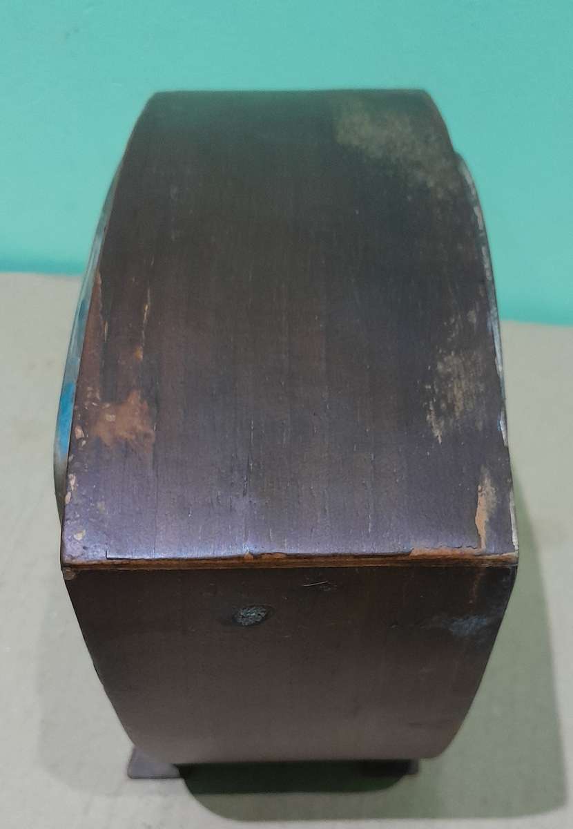 Smiths Mantle Clock - Great Britain - Working - To Restore - See Pics - Glass & Chime Out