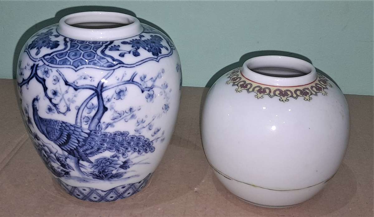 2 Vintage Ginger Jars  - As per pictures