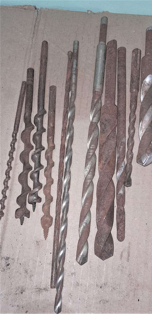 30 Vintage Drill Bits - Various - refer to pic. - R1 per bit start, 50c increment