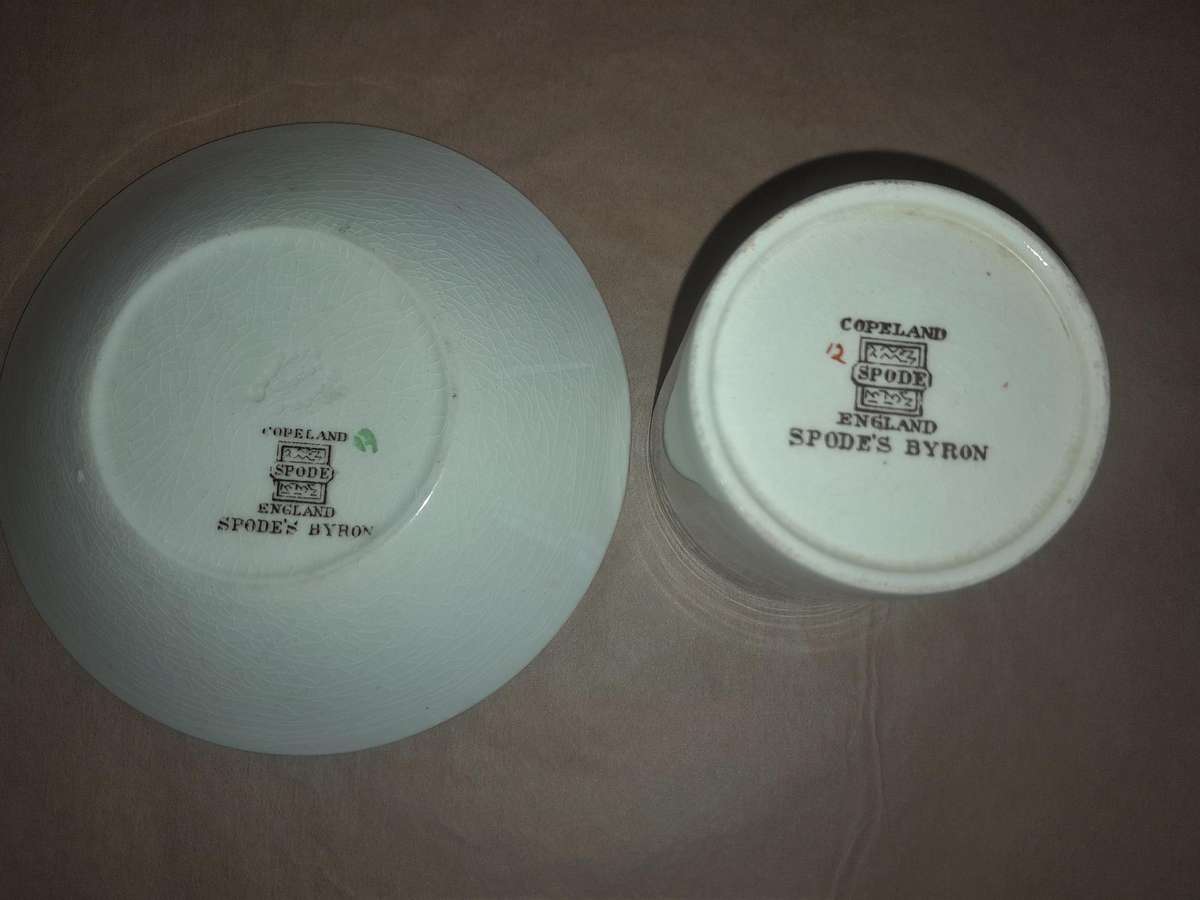 Copeland Spode's Byron Demitasse Cup and Saucer