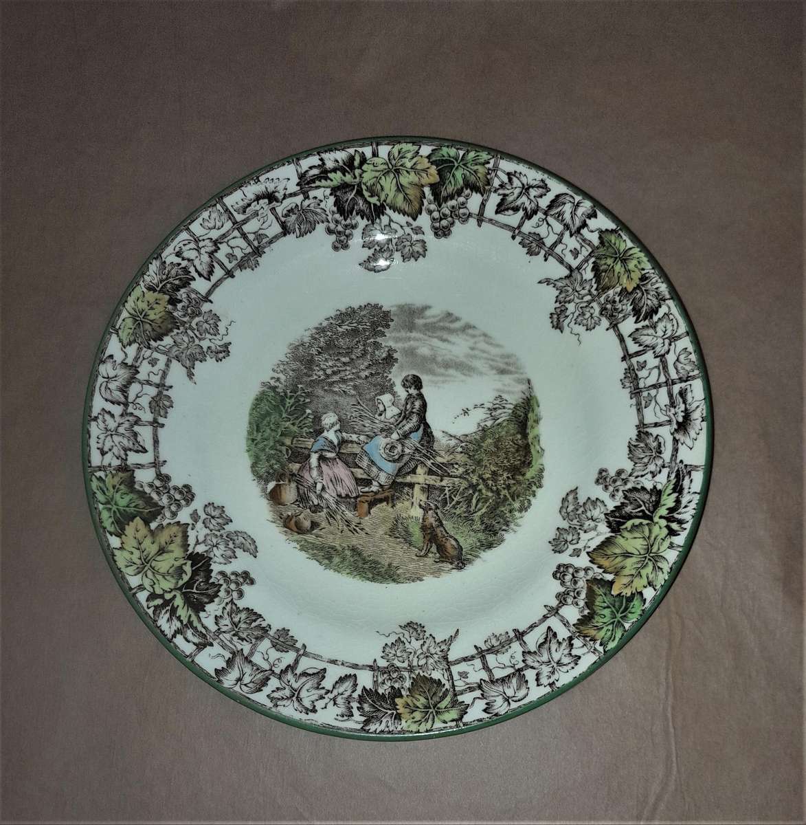 Copeland Spode's Byron 2 Handle Soup Cup and Saucer