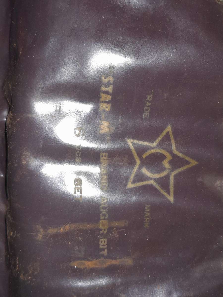 5x Japanese Star M + 1 replacement - New Old Stock imperial auger bits + case- as per pictures