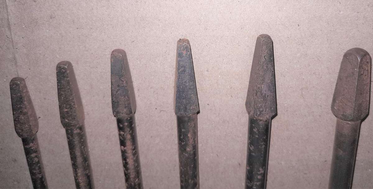 5x Japanese Star M + 1 replacement - New Old Stock imperial auger bits + case- as per pictures