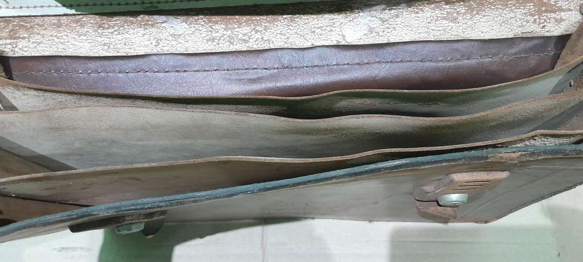 Vintage Sapro Leather School Case