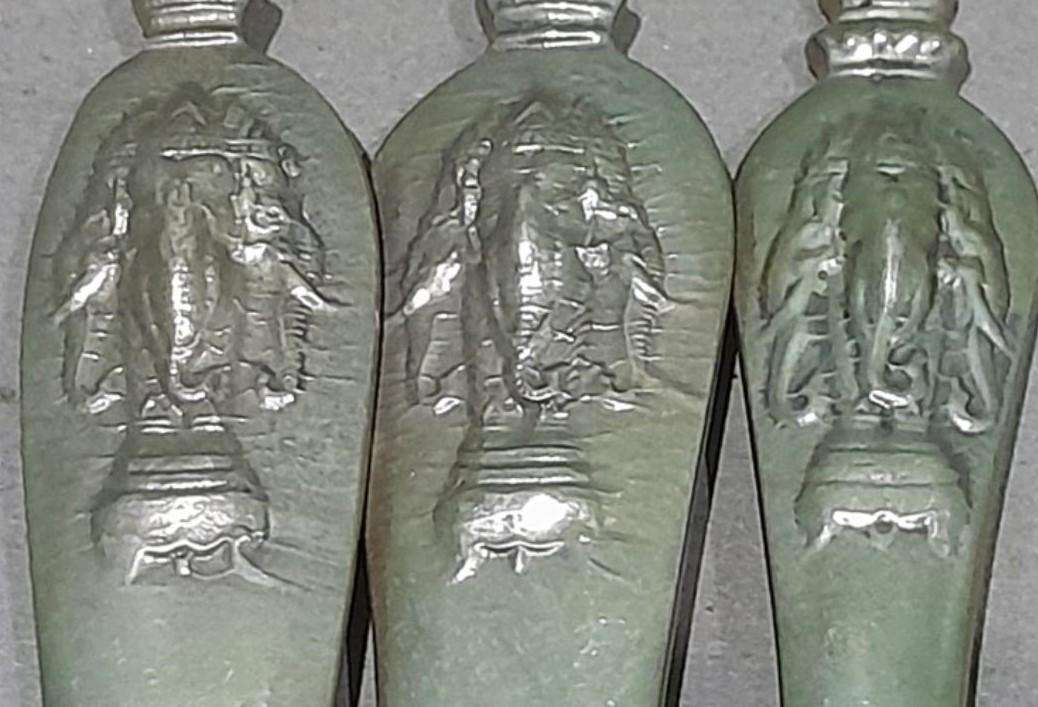 66 Piece Bronze Cutlery Set - Thai 3 Sided Elephant Head Emblem - Heavy 4.5kg total weight - REDUCED