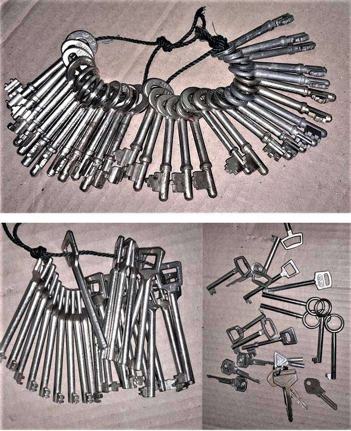 Locksmiths Job lot3 - 77  Vintage Keys - includes 12 Union - as pics - reasonable offers considered