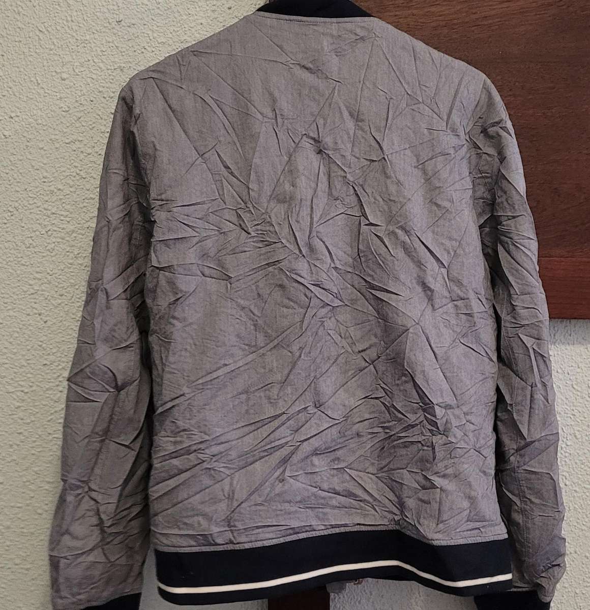 Men's jacket (grey with black) - Medium