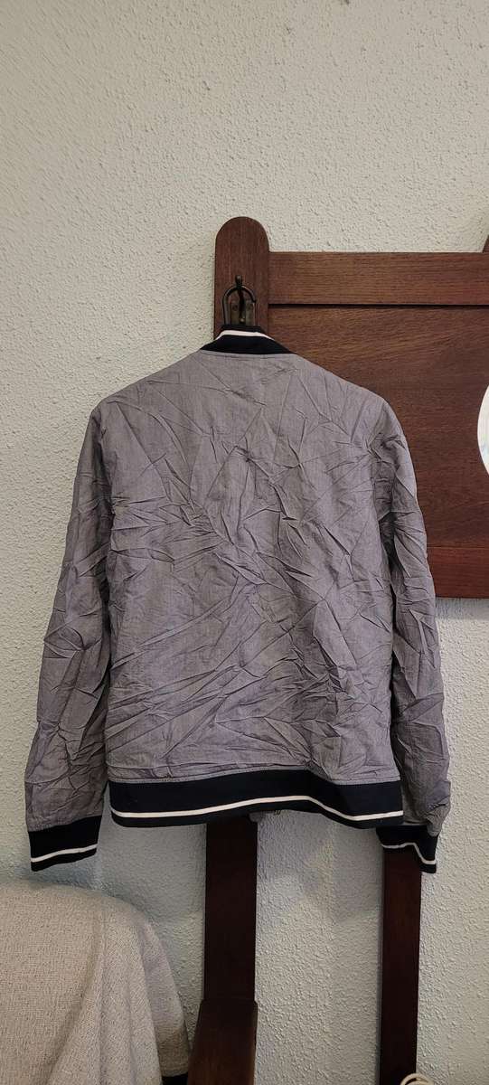 Men's jacket (grey with black) - Medium