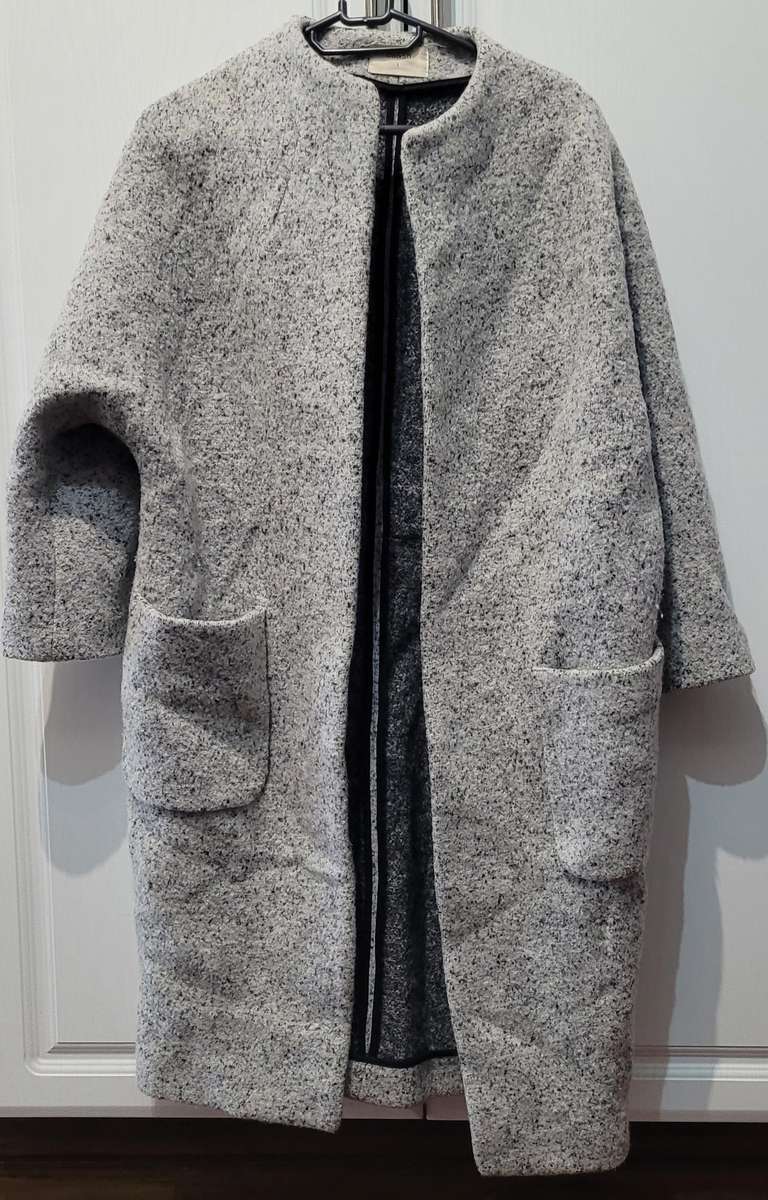 Grey wool coat