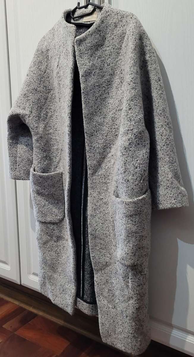 Grey wool coat